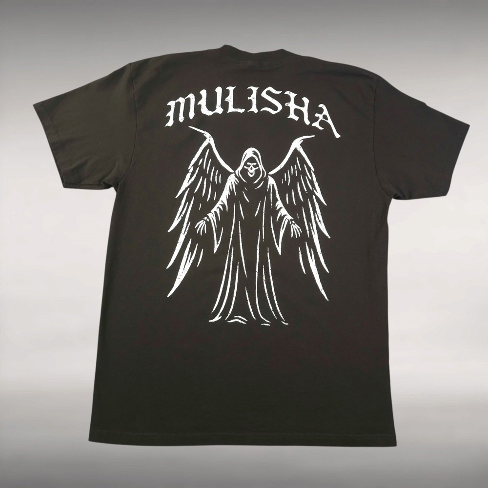 Metal Mulisha Angel of Death Graphic T-Shirt Black Mens L NWOT Grim Reaper Y2K